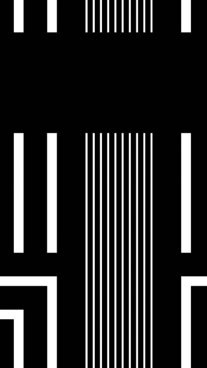 Digital animation of square shapes floating against black background