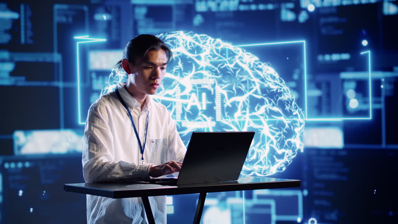 Programmer performs AI simulations