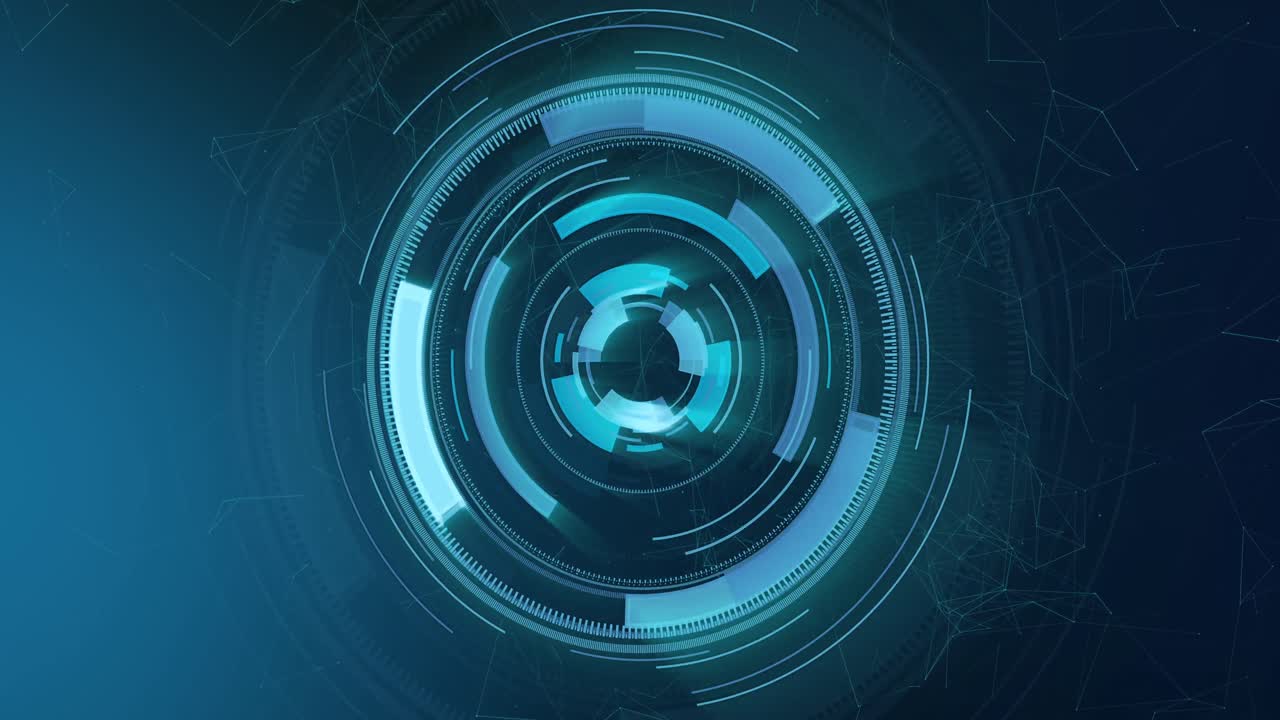 animación de escaneado de visores sobre un fondo azul