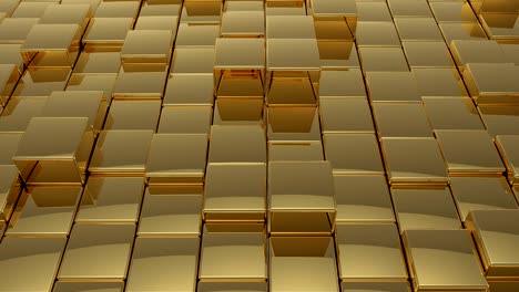 gold cubes loop background