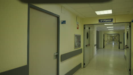 hospital corridor on the fifth floor