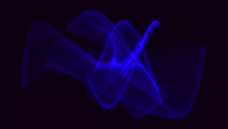 Animation-Abstrakte-Neonblaue-Wellen-Bewegung-Disco-Hintergrund