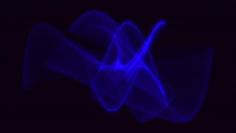 animacion resumen neon azul ondas movimiento discoteca fondo
