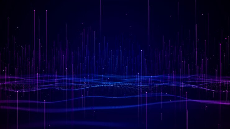 Blue digital deep cyber technology cyberspace metaverse data network cyberspace big data business hi