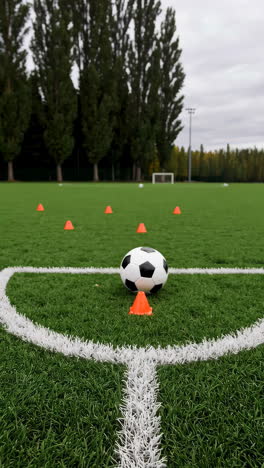 soccer training on artificial turf