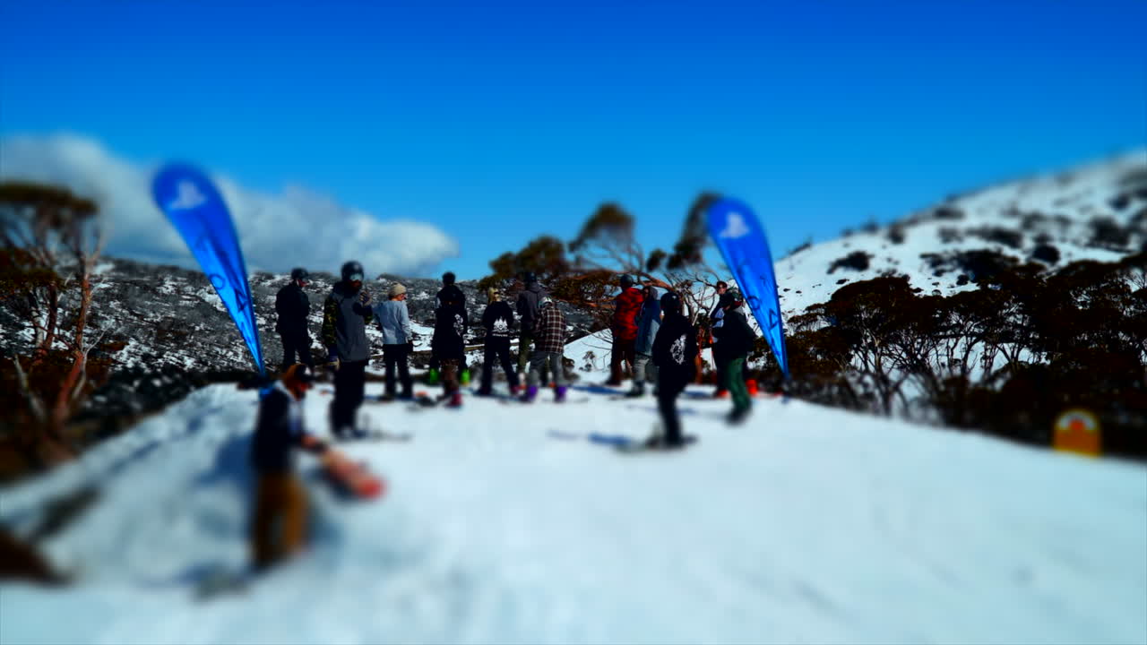 perisher thredbo 사람들 스노우보드 공원 timelapse 주간 스키 프론트 밸리 leidtcart timelapse by taylor brant film