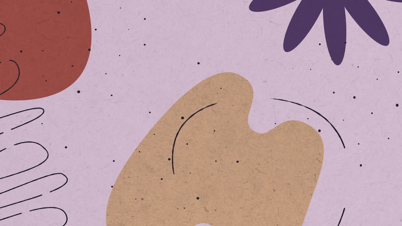 다채로운 모양의 애니메이션 배경