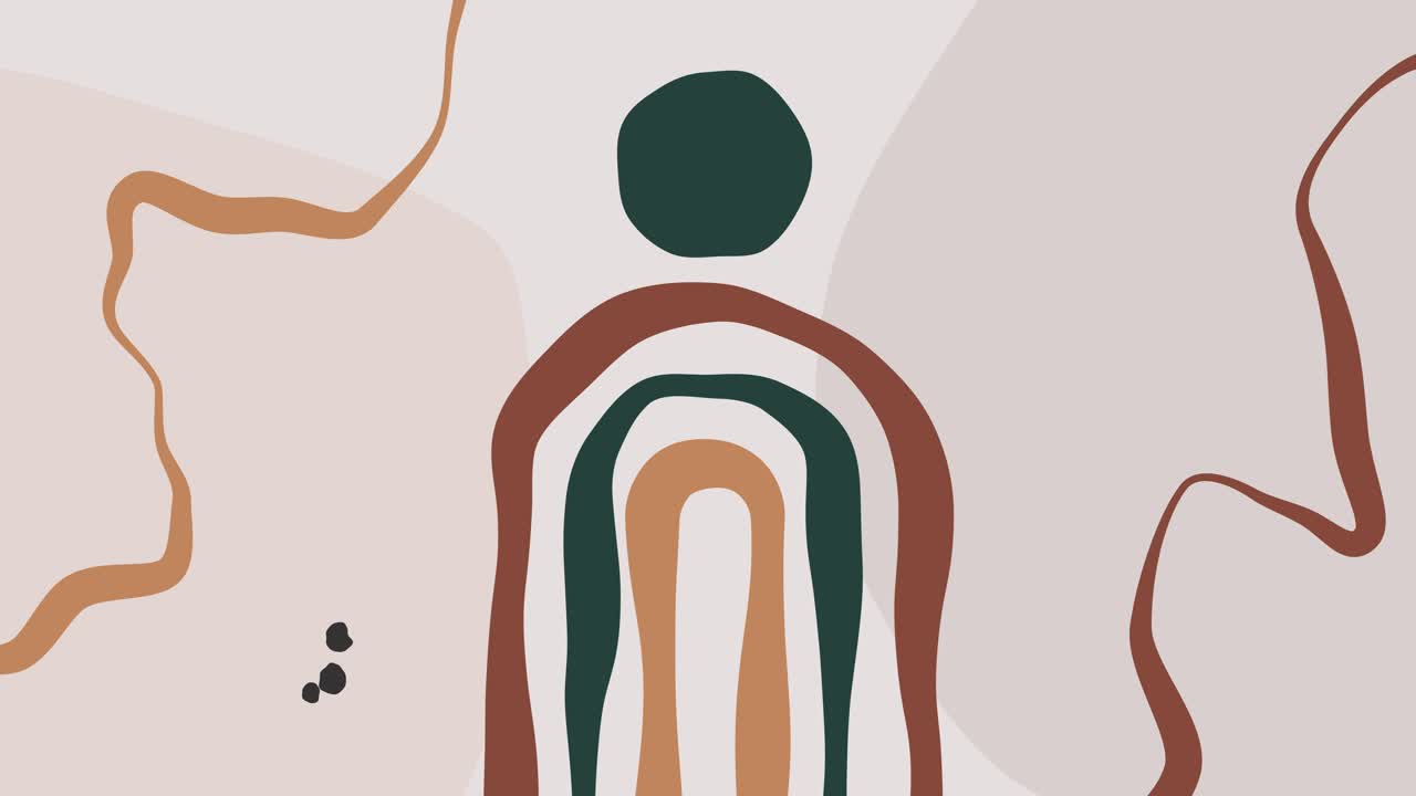 Beige Abstract Animated Minimal Background