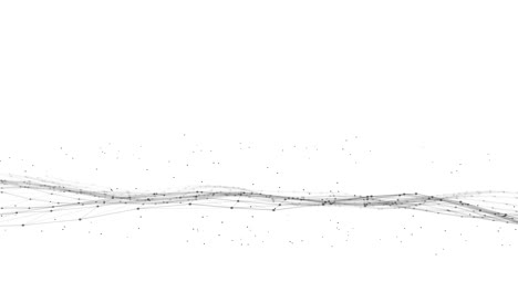 cyberspace hologram virtual data particles wave cyber technology background abstract animation mesh