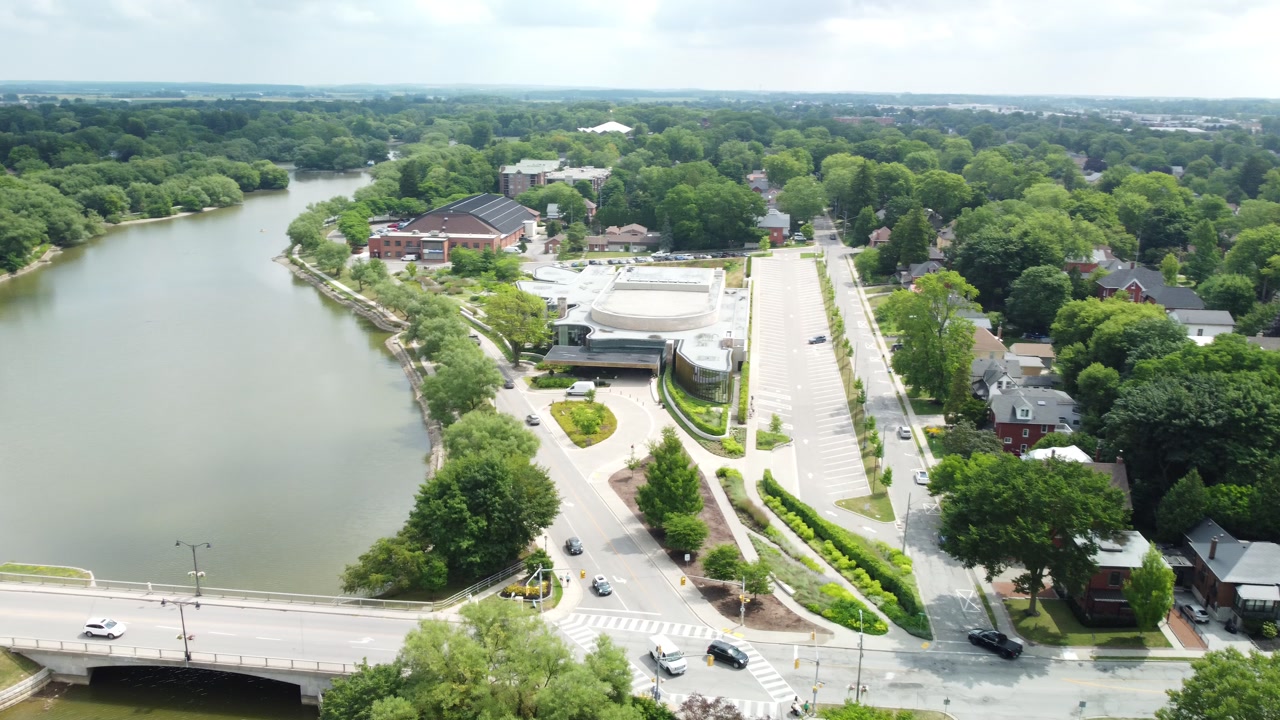 Stratford Ontario Parks and Green Spaces from Drone View