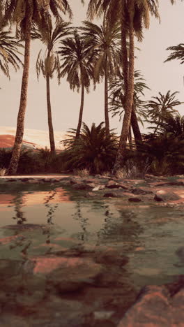 desert oasis scene