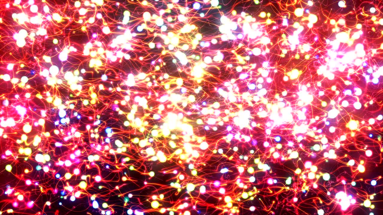 빛나는 컬러 라인을 가진 루프 가능한 모션 추상 그래픽