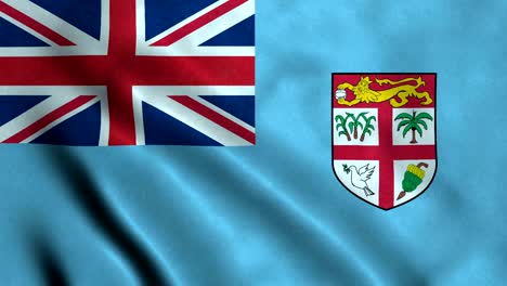bandera de fiji con un bucle sin costuras de 4k