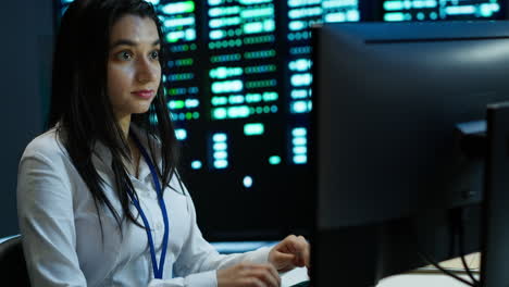 computer scientist overseeing data center, making improvements