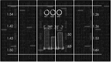 animación del procesamiento de datos sobre la red