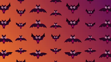 flying bats pattern animated motion graphic