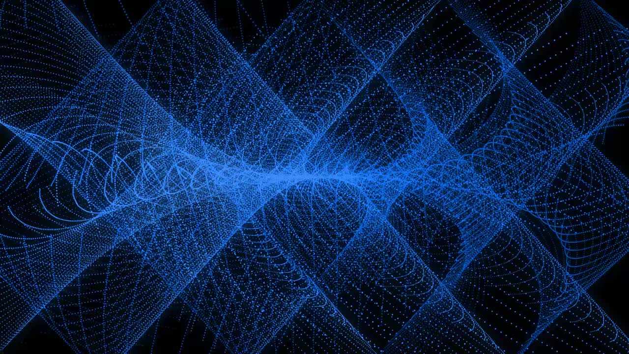 patrón de forma de punto de color azul animación gráficos de movimiento