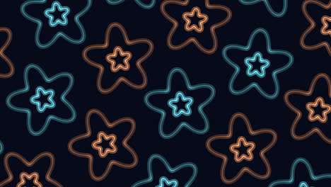 colorful gradient stars pattern with neon effect 4