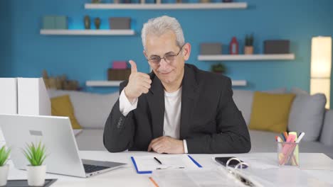 home office worker man act smart and smart.