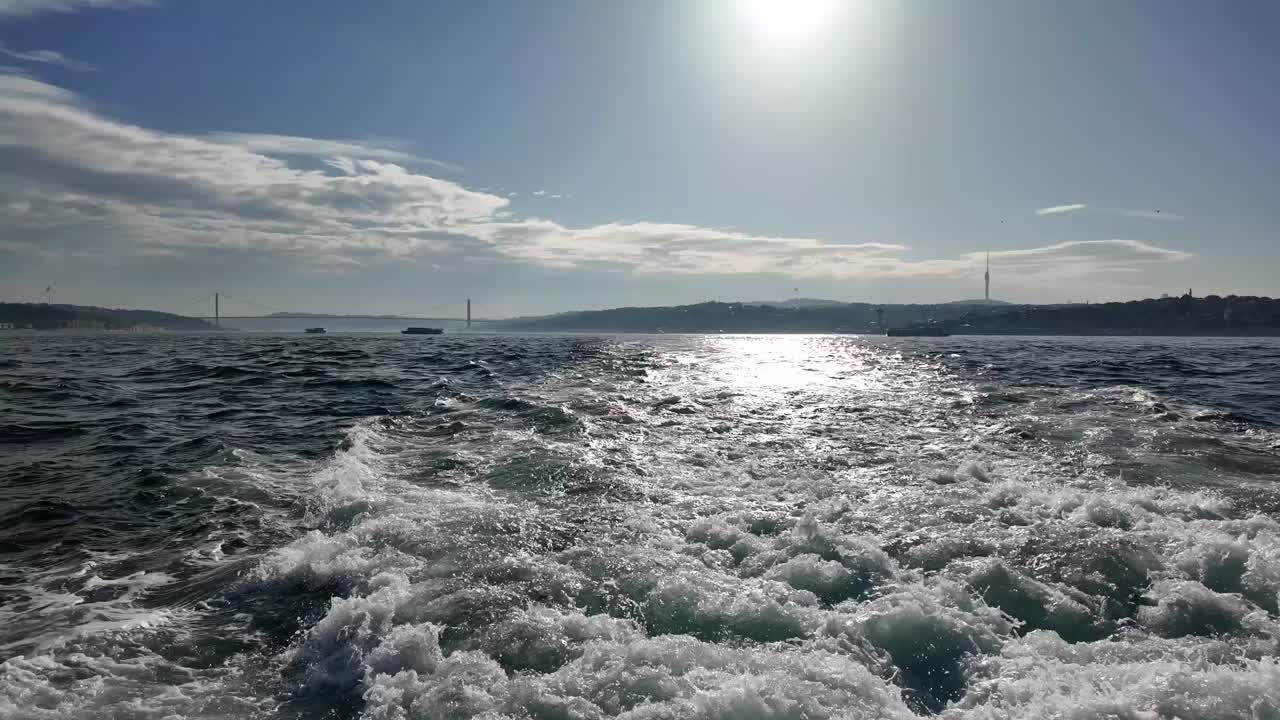 Bosphorus Strait view from a boat
