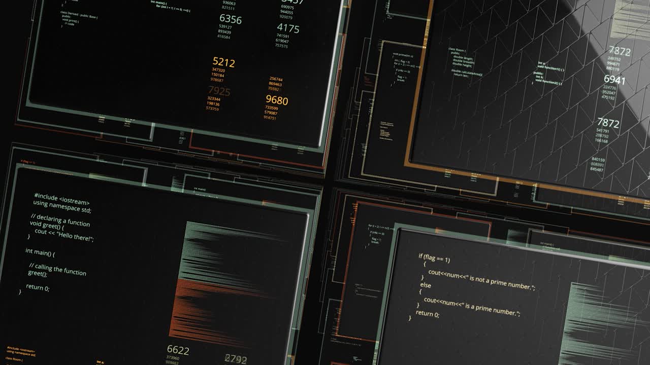 추상적인 미래의 디지털 인터페이스