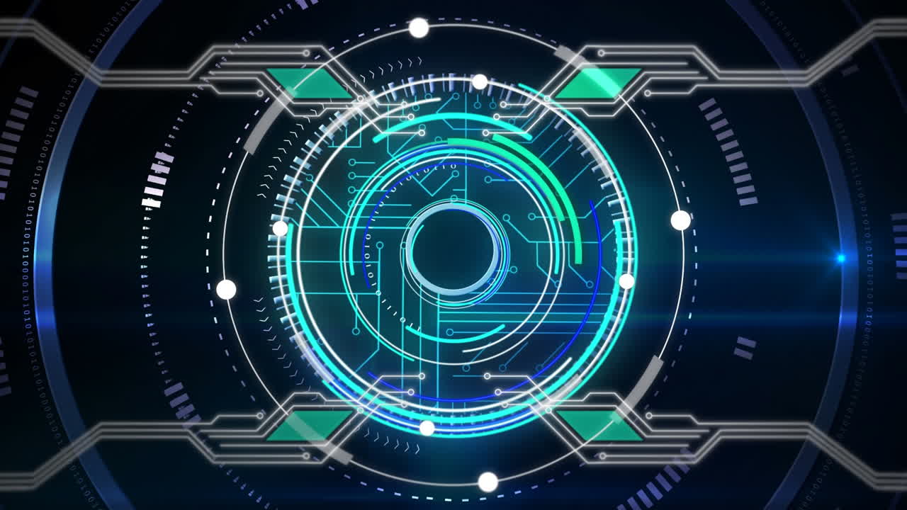 анимация сканирования и обработки данных