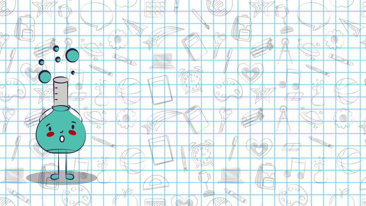 Back to school animation 4k