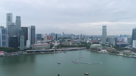 singapore cityscape aerial view