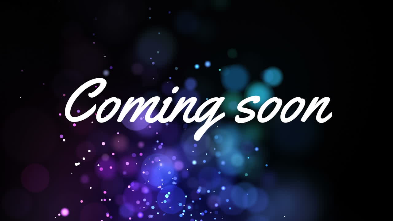 Coming soon text