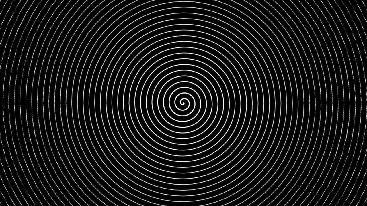 hypnosis mind control spiral Hypnotic. Seamless loop 4K animation