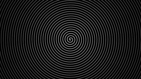 hipnosis control mental espiral hipnótico. bucle sin costuras animación en 4k