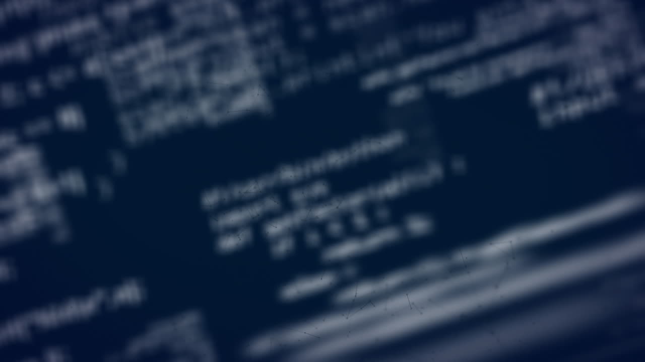 Animation of data processing over network of connections