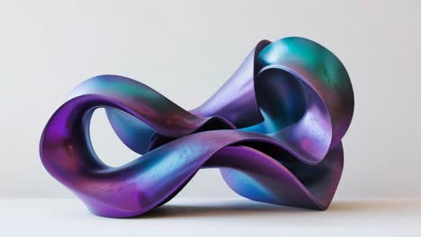 Abstract Iridescent Sculpture