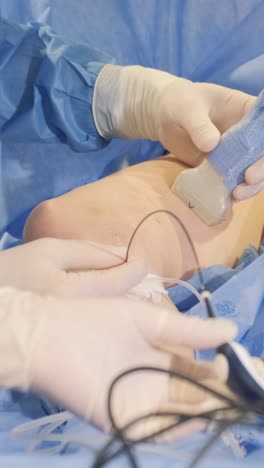 surgical procedure with ultrasound guidance