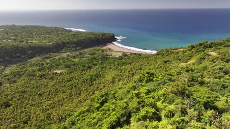 sulphur bay coastal of tanna island, vanuatu. remote exotic volcanic island in pacific.