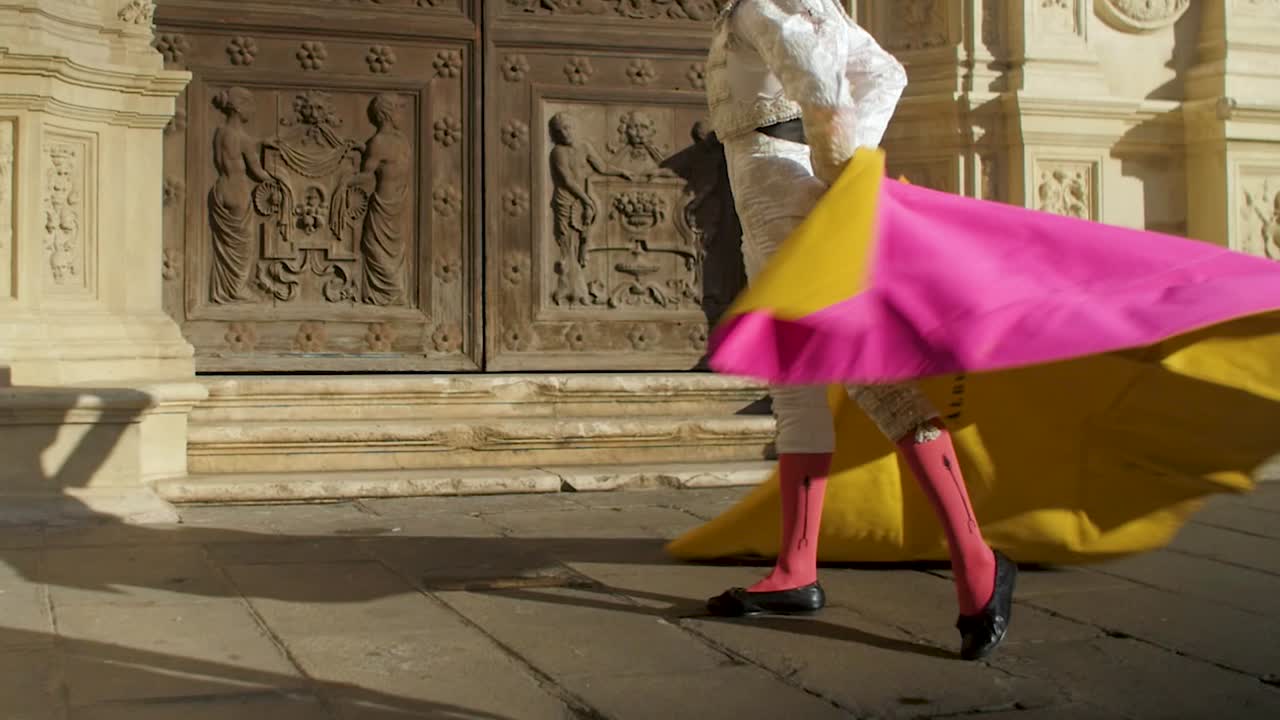 torero se mueve en sevilla, españa