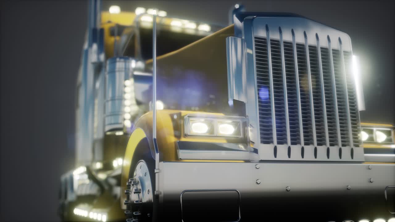 밝은 미국 트럭 트랙