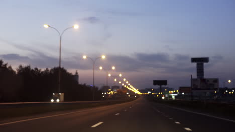 highway at dusk/dawn