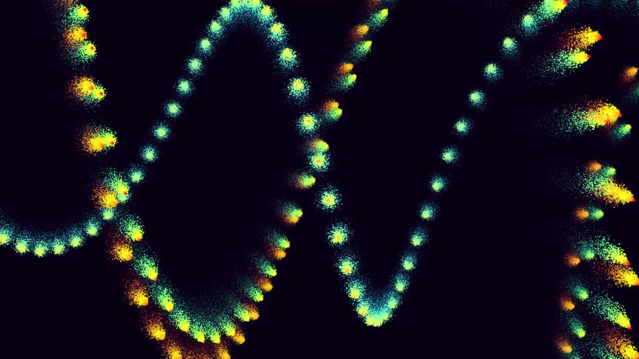 마법의 입자는 아름다운 트레일을 형성합니다. 나선형 구조. 3d 렌더링 추상적인 다채로운 폭발과 루마 마트와 함께 알파 채널. 무지개 색 폭발.