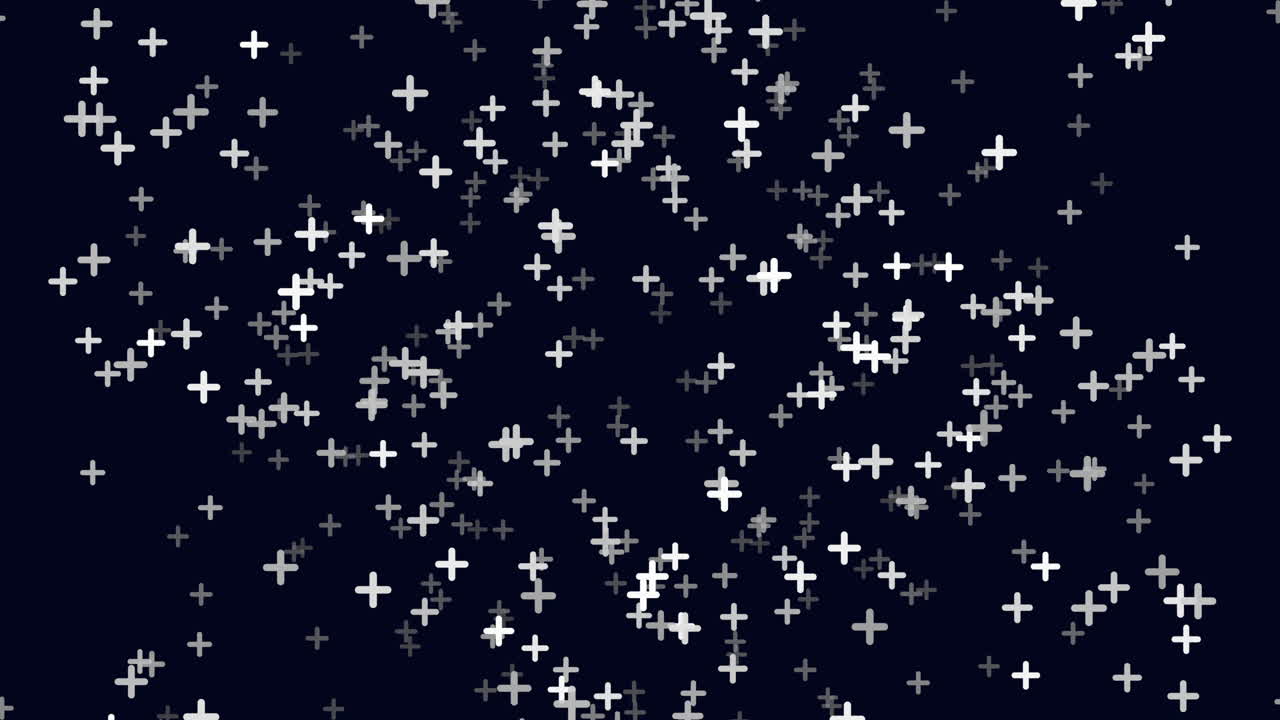 무작위적으로 날아다니는 무지개 콘페티와 함께 밤하늘