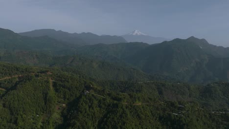 jungle mountain forest landscape of veracruz, zongolica, mexico - aerial