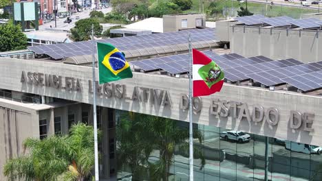government building at florianopolis in santa catarina brazil. legislative assembly. deputies office. cityscape landscape. government building at florianopolis in santa catarina brazil.