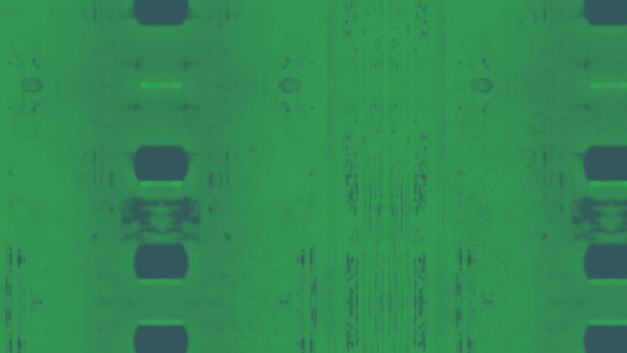 gradiente verde grunge con ruido azul y efecto de falla