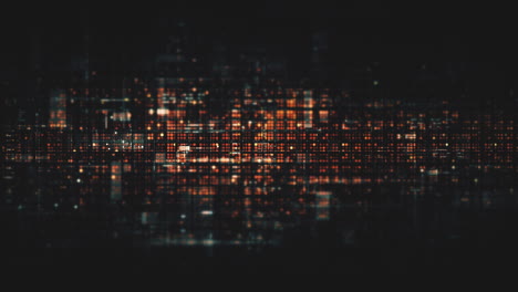 abstract digital background with glowing dots and grid pattern