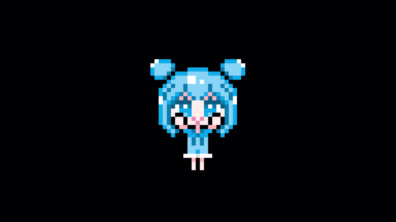 Pixel girl 02 Raise both hands Looping animation. 1080p (2).mov