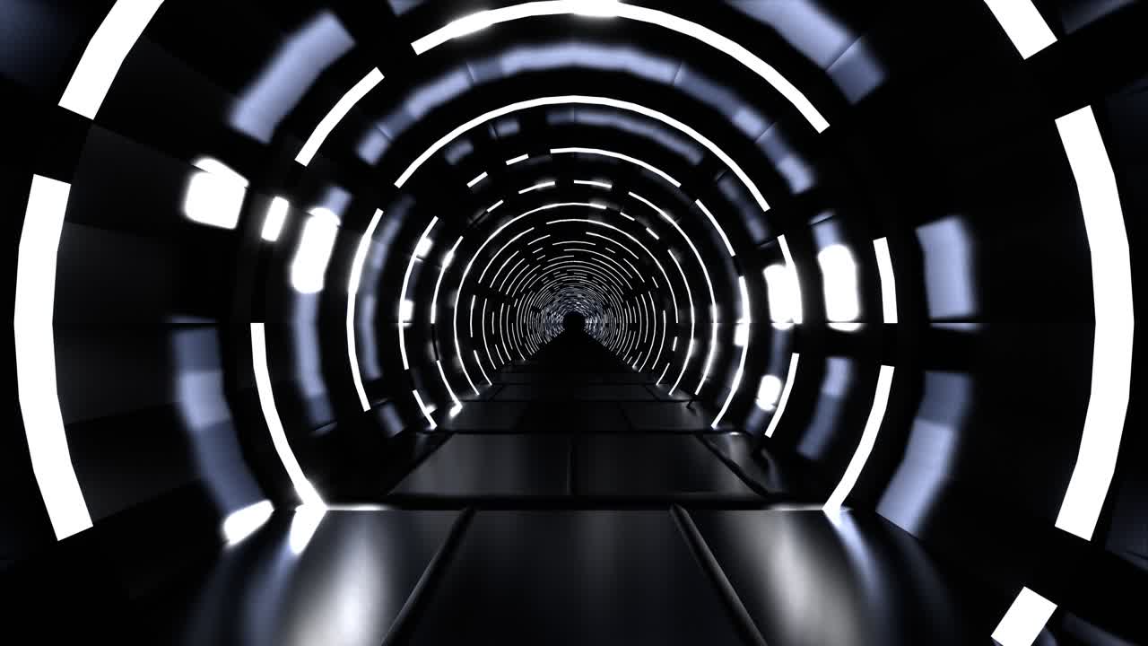 4k 루프 3d 애니메이션, 시엄리스 추상 빛나는 네온 램프, 형광 램프.