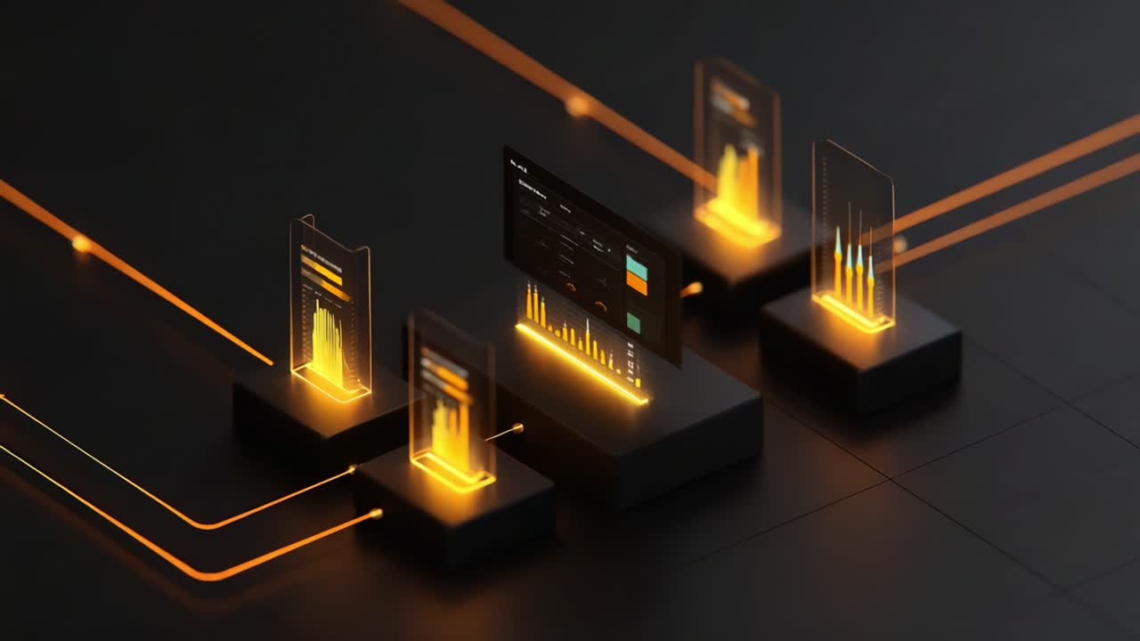 Dynamic Visualizations of Data with Illuminated Graphs and Interactive Dashboards Showcasing Insights and Trends in a Synchronized Digital Environment