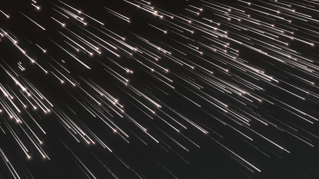 추상적인 흐르는 선과 점