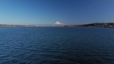 right to left parallax of commencement bay tacoma wa and mt
