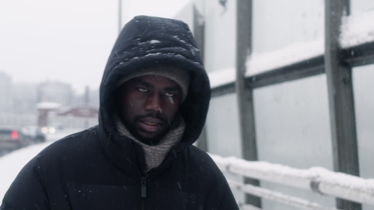 Man walking alone outdoors